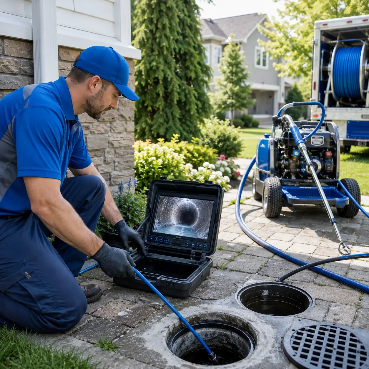 Outdoor drain cleaning professionals serving Christiana, PA